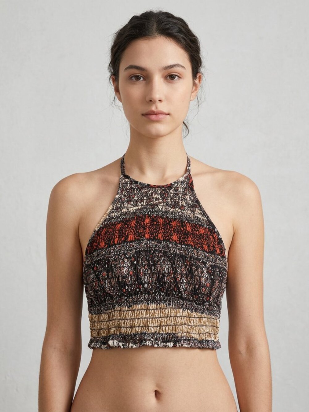 Ecote Elastic Halter Top